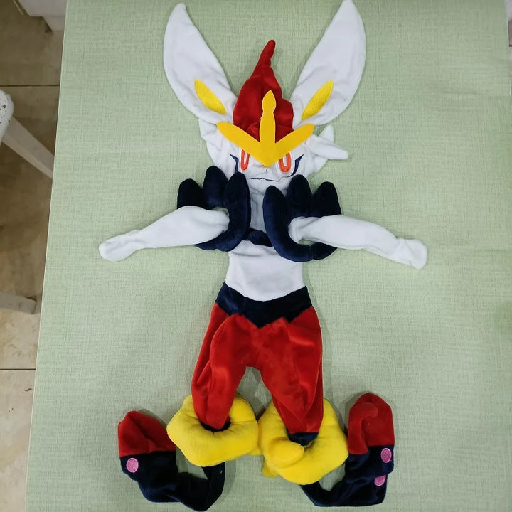 60/90cm Pokemon Lucario Cinderace Plush Leather Charmander Squirtle Not Stuffed Plush Kawaii Plushes Semi-finished Toys for Kids