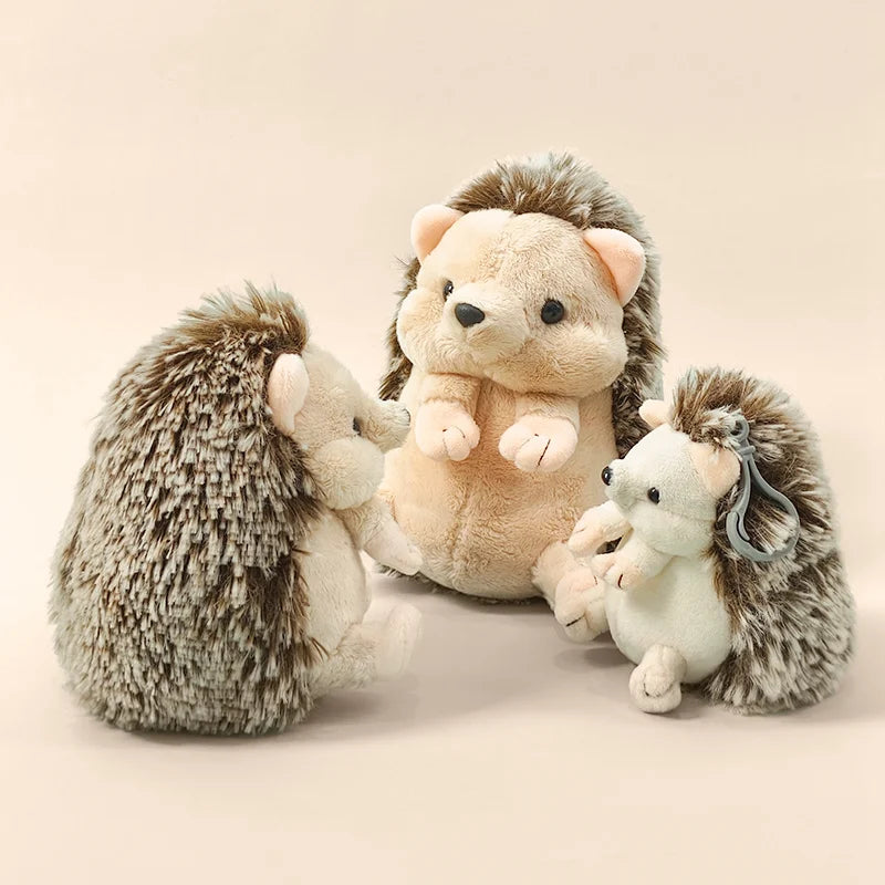 13/17/22cm Simulation Hedgehog Plush Toys 11cm Hedgehog Pendant Keychian Soft Animal Hedgehog Stuffed Toy Kid Birthday Gift