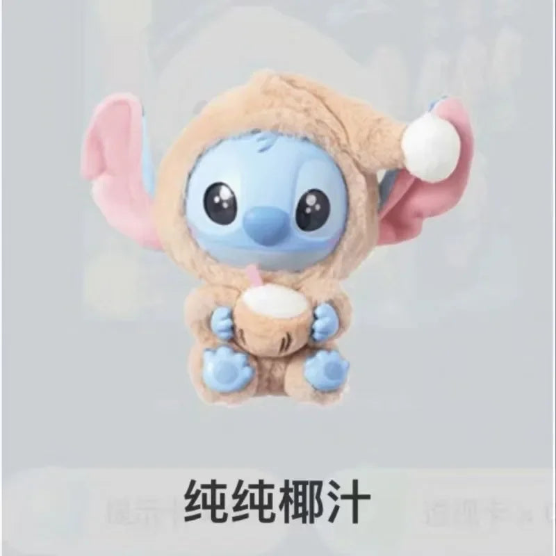 New Miniso Disney Stitch Eat Sleep Series Vinyl Blind Box Pendant Cute Doll Mystery Box Toy Plush Doll Holiday Gifts