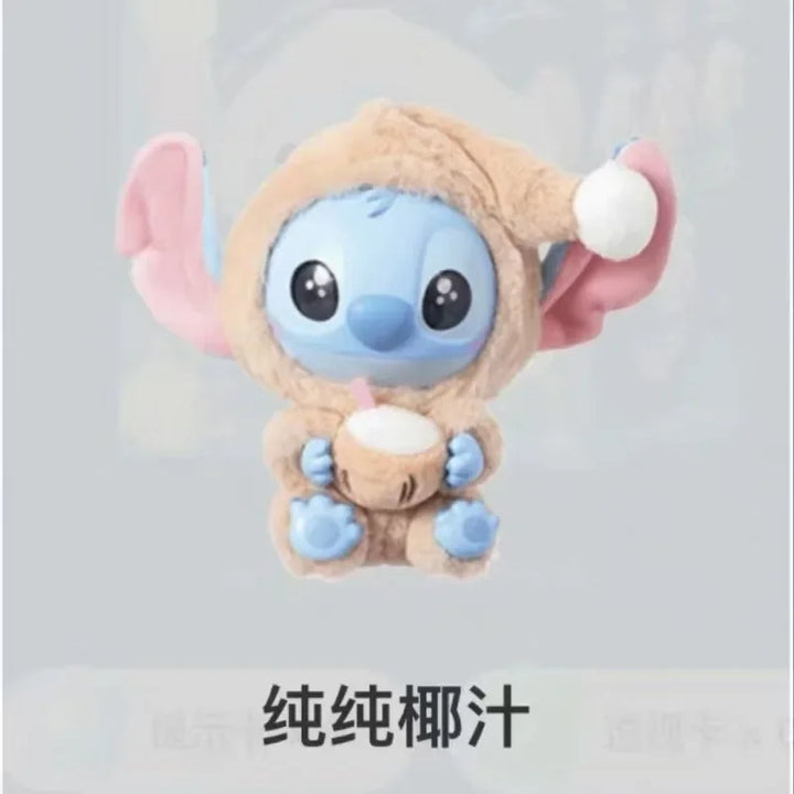 New Miniso Disney Stitch Eat Sleep Series Vinyl Blind Box Pendant Cute Doll Mystery Box Toy Plush Doll Holiday Gifts