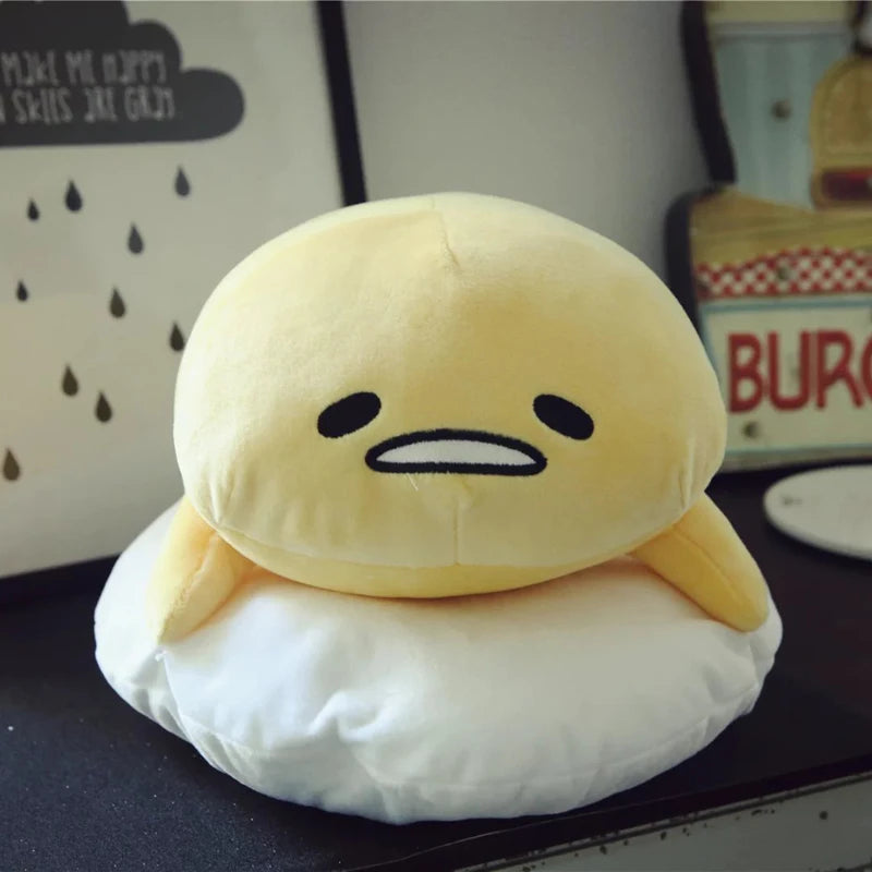 Cartoon ‌Gudetama‌ Plush Doll Pillow Sofa Bedroom Soft Pillow Cushion Cute Children Toys Doll Boys and Girls Christmas Gifts