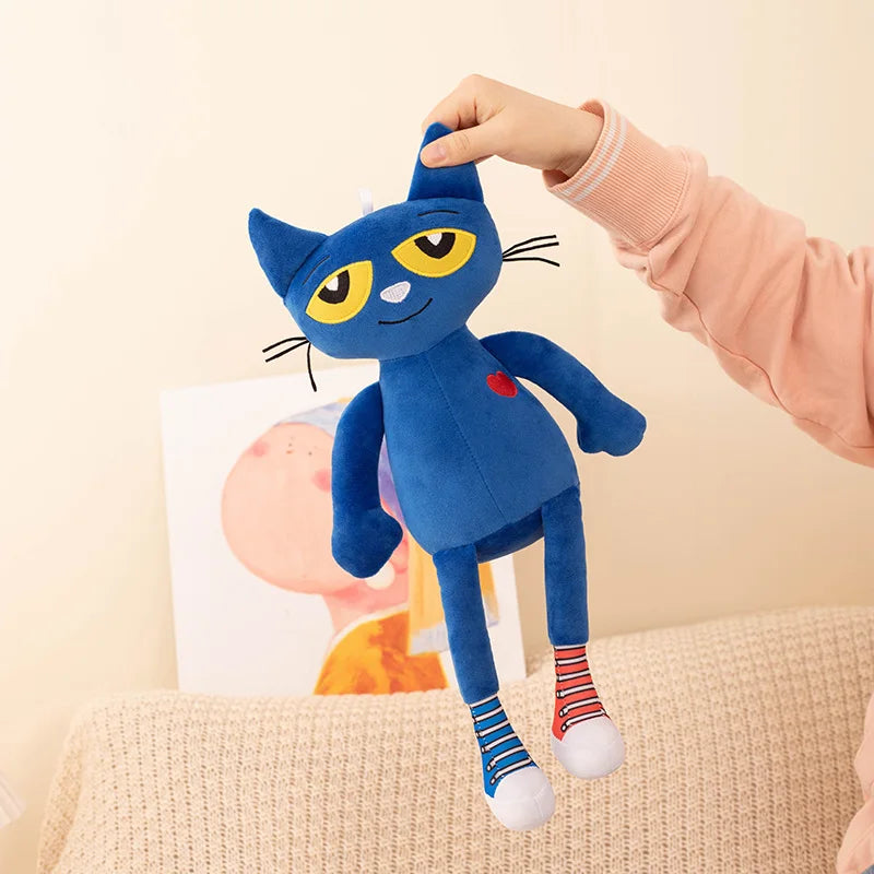 Cute Cartoon Anime Plush Pete The Cat Toy 40cm Stuffed Game Animation figure Pete Soft Doll Kids Birthday Gifts Room Decor
