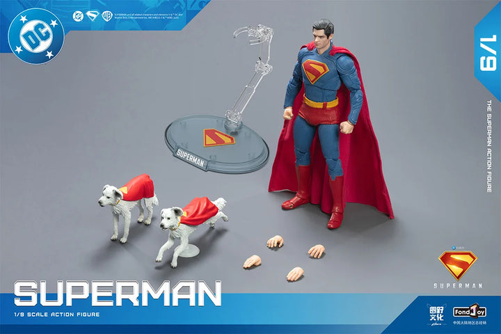 IN STOCK 2025 David Corenswet Superman Action Figure 1/9 New Original Fondjoy Superman Figure PVC Joint Movable Toy Boy Gift