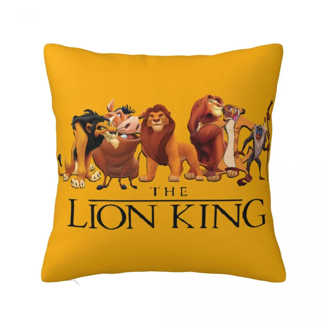 The Lion King Simba Mufasa Dad Pillowcase Polyester Cushion Cover Decorative Pillow Case Cover Home Square 45X45cm