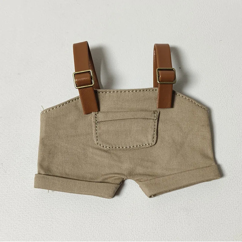 Labubu Doll Clothes Bib Pants Dress Up 15/17cm Plush Doll'S Clothes Sitting Party Clothing Replacement