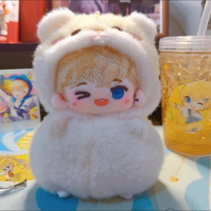 10cm doll clothes joke Bear doll clothes cute Hamster Mini Clothes Plush Jumpsuit Suits For Cotton Stuffed Doll Toys Accessories