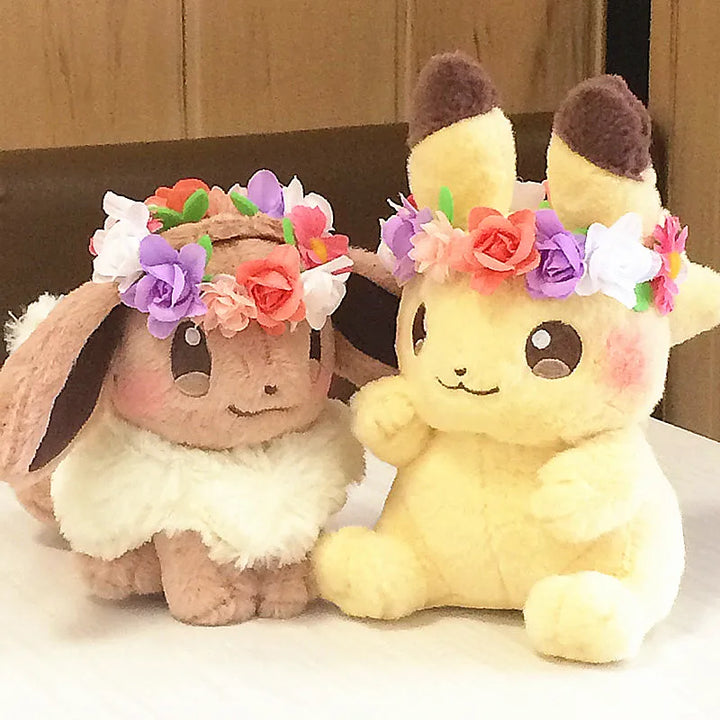 Easter Spring Festival Pikachu Peluche Eevee Plush Doll Pokemon Plush Toys Eevee Pikachu Stuffed Toys Children Xmas Kid Gift