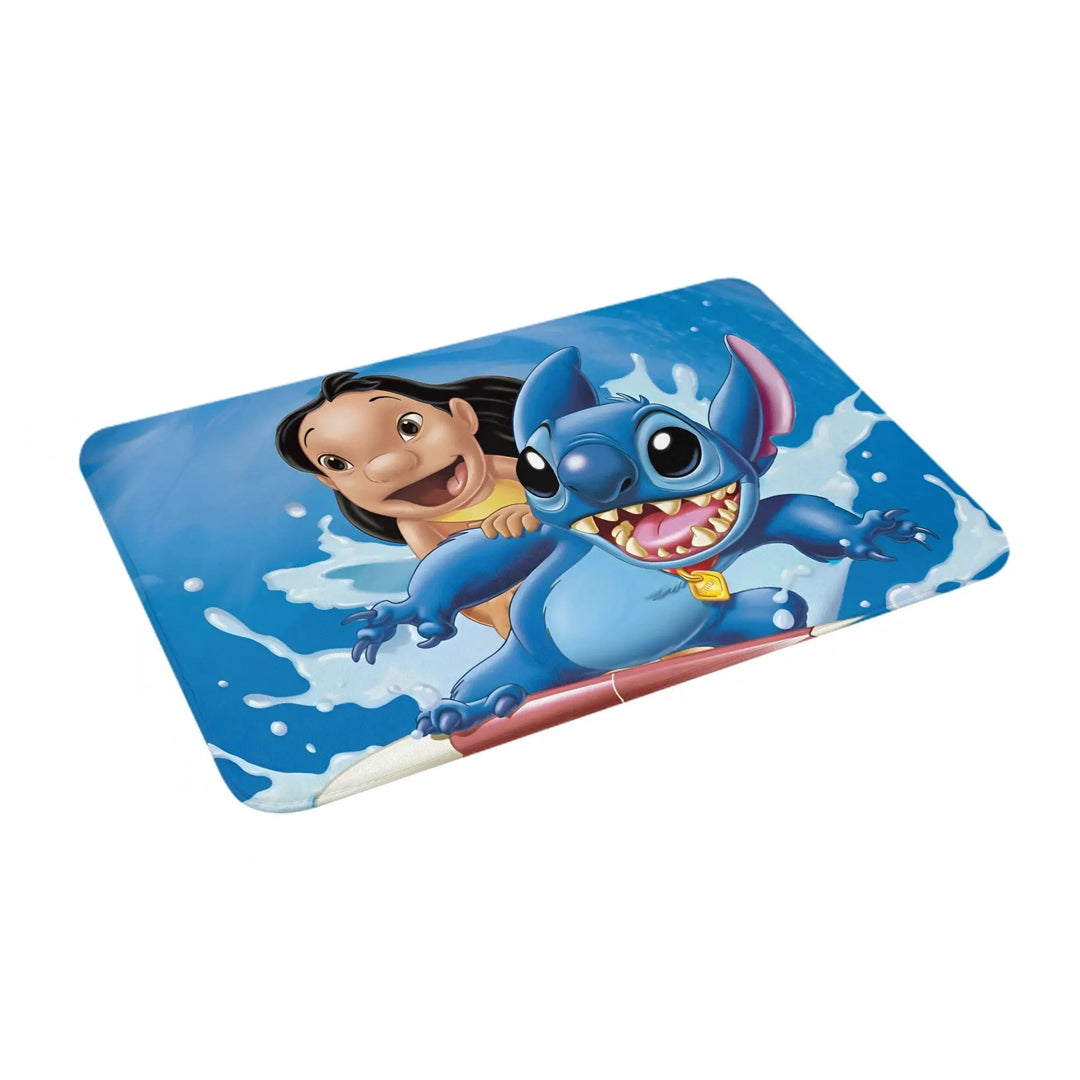 Stitch Cartoon Memory Foam Bath Mat Rug Non-Slip Water Absorption Lilo Cute Bathroom Floor Rugs Carpet For Kitchen Shower Bath