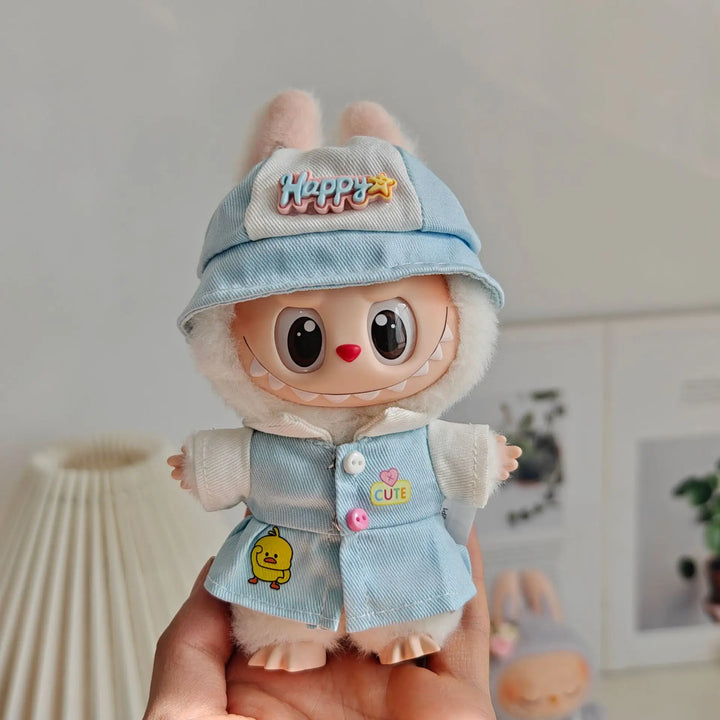Labubu Doll Clothes Couple's Clothing Bestie Outfits Classmate Uniforms 15/17cm Plush Doll'S Clothes Replacement Accessories