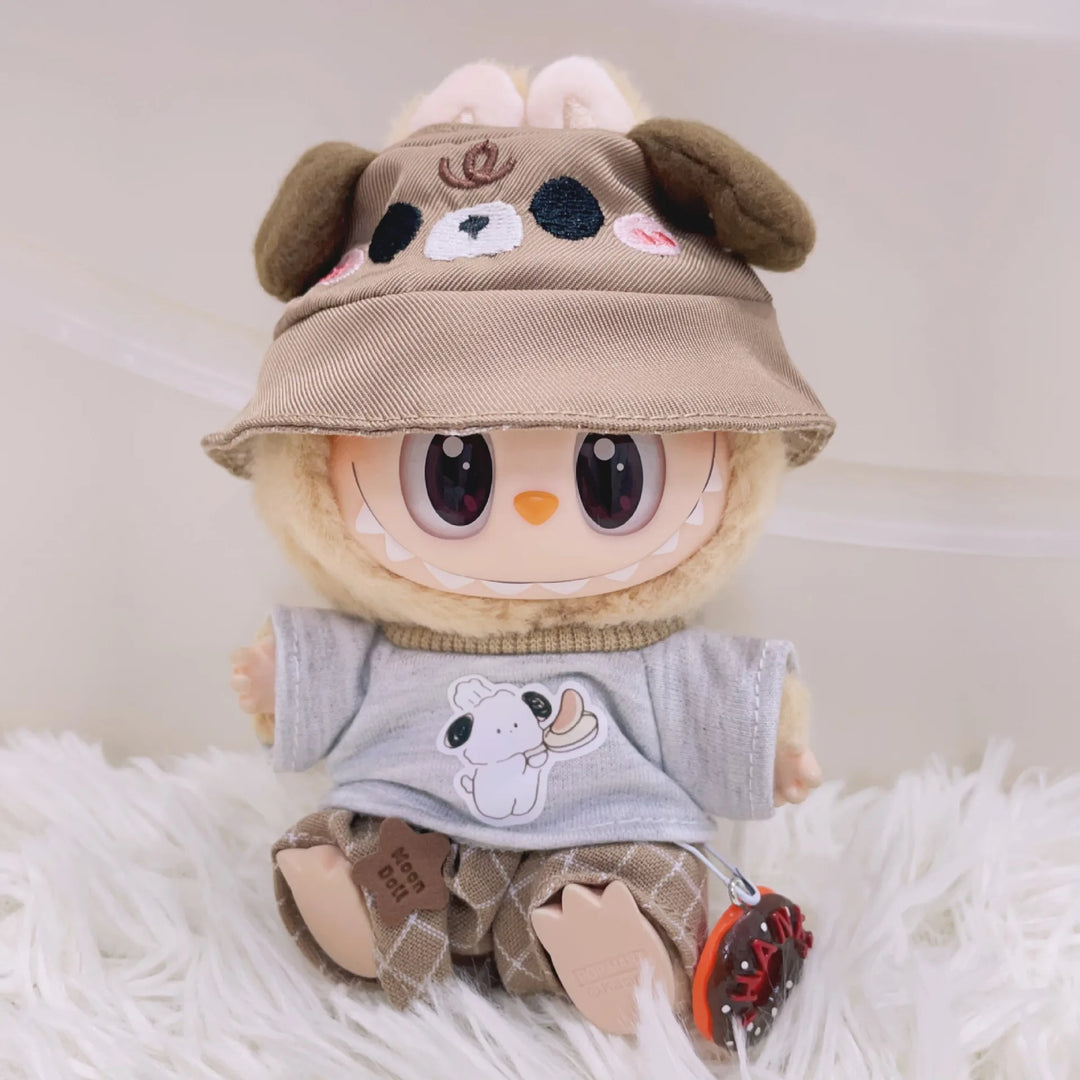 Labubu Doll Clothes Puppy Donut Set Dress Up Accessories 15/17cm Plush Doll'S Clothes Replacement