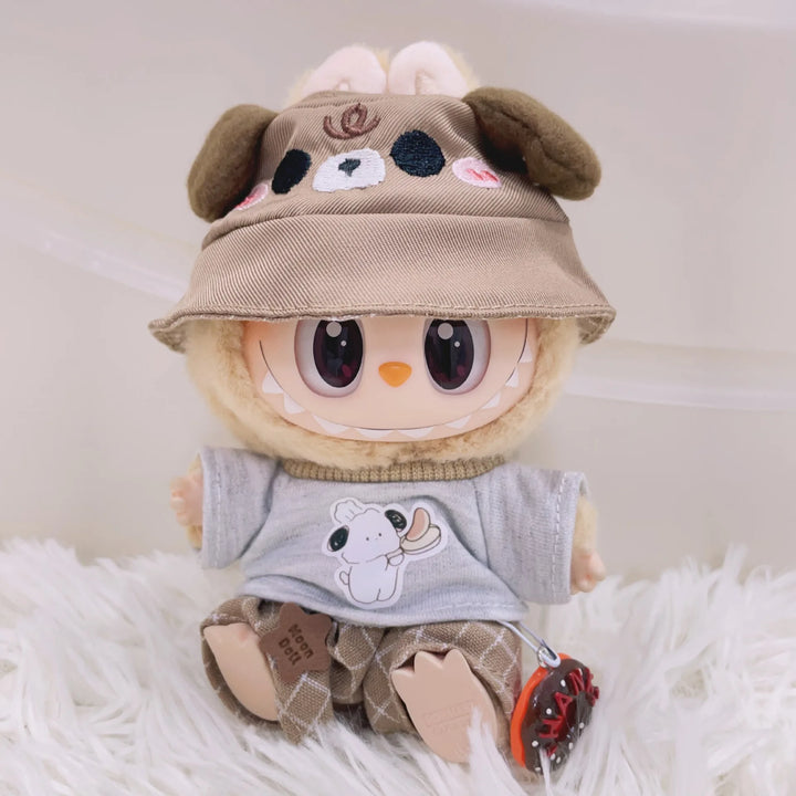Labubu Doll Clothes Puppy Donut Set Dress Up Accessories 15/17cm Plush Doll'S Clothes Replacement