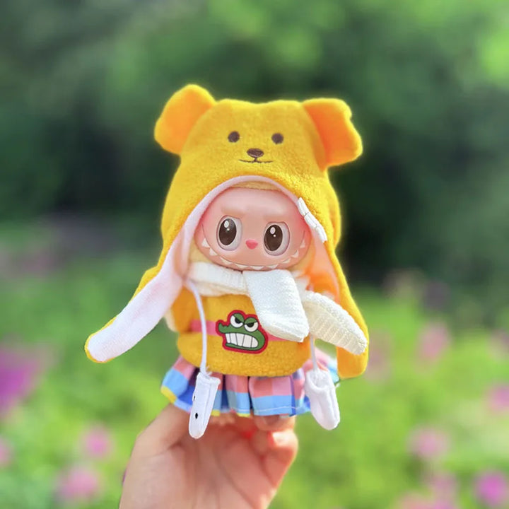 Labubu I II III Doll Clothes Wacky Whimsical Dress Up Assortment 15/17cm Plush Doll'S Clothes Sitting Party Accessories