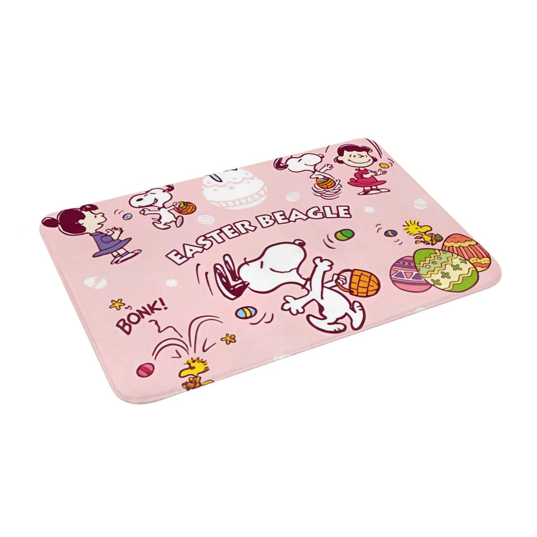 Happy Easter Eggs Snoopy Memory Foam Bathroom Rugs Ultra Soft Non-Slip  Carpet Bath Mat Water Absorbent for Kitchen Shower