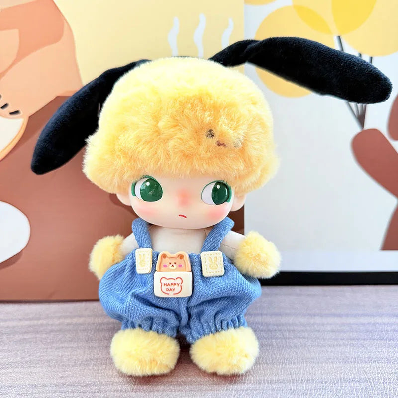 DIMOO WORLD Doll Box Pendulum Accessories Doll Clothes 9 Styles Bib Pants Overalls 15/17cm Labubu Doll Clothes