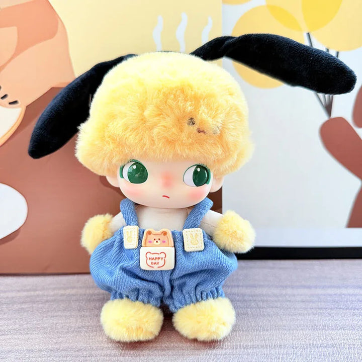 DIMOO WORLD Doll Box Pendulum Accessories Doll Clothes 9 Styles Bib Pants Overalls 15/17cm Labubu Doll Clothes