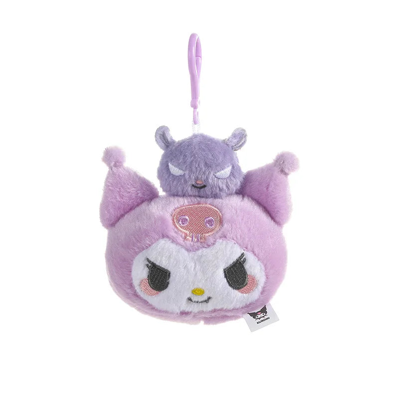 Kawaii Sanrio Kuromi My Sweet Piano Plush Toys Keychain Cartoon Marumofubiyori Backpack Pendant Cute Decorative Friends Gift