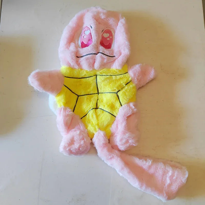 Huge Pokemon Charmander Eevee Squirtle Holster Plush Toys Big Pokémon Bulbasaur Semi-finished Leather Holster Kid Christmas Gift