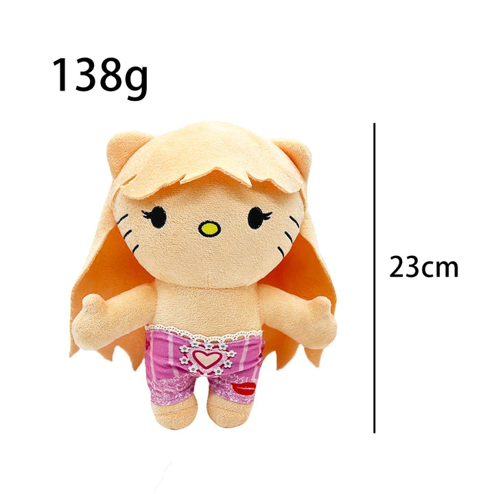 23cm SABRINA CARPENTER Pink Shorts Hello Kitty Plush Doll Figure Stuffed Toys Cute Boys Girls Fans Collect Gifts