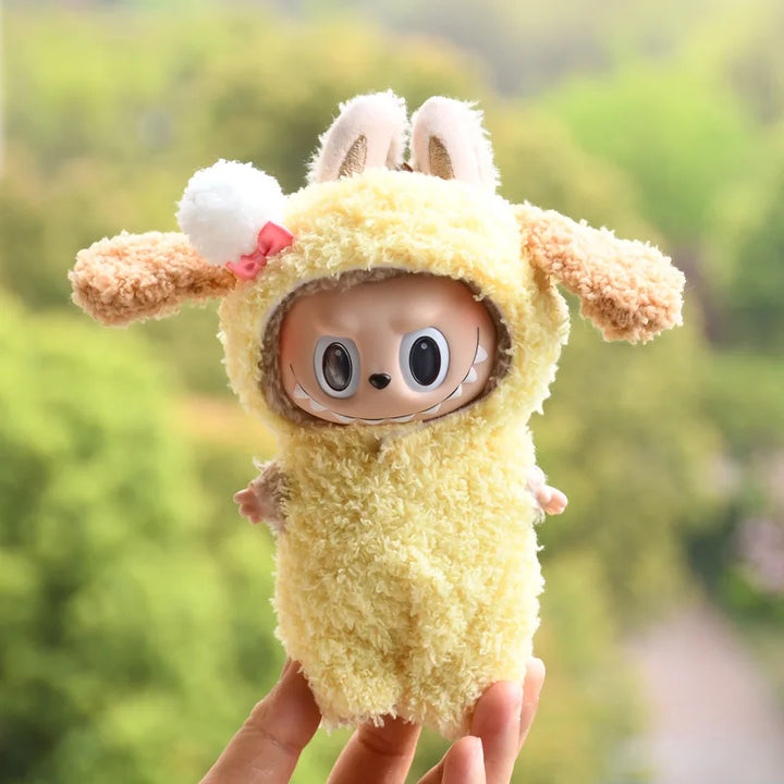 17cm Cute Mini Plush Doll'S Clothes Snowman Duck Elephant Panda Bunny Outfit Accessories For Korea Kpop Exo Labubu Idol Dolls
