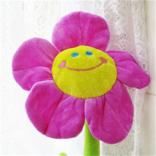 Bread Plush Cartoon Simulation Sun Flower Rose Flower Plush Toys for Children for Home Decoration PP Cotton Plant Plush Toy