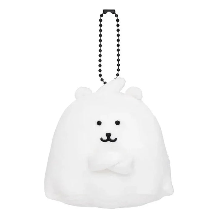 cute Cartoon self deprecating bear Plush Keychain Nagano joke bear Ghost Collection Creativity bag Pendant Decoration Girls Gift