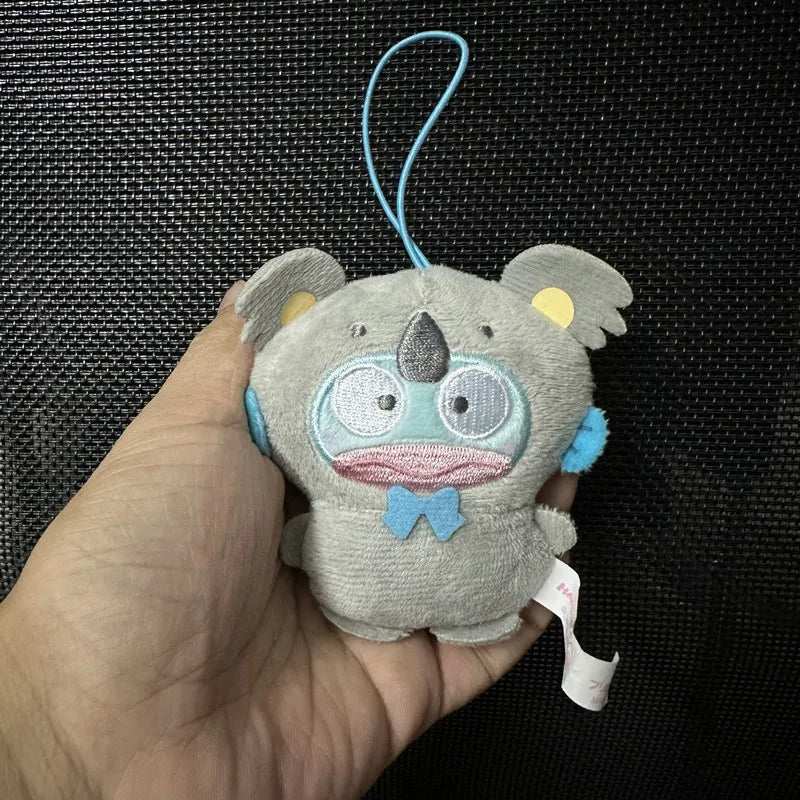 Sanrio Kuromi My Melody Plush Toys Kawaii Cartoon Hangydon Lion Sloth Cross Dressing Keychain Backpack Pendant Decoration Gift
