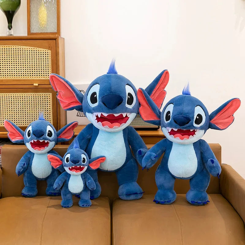 35/80cm Disney Lilo Stitch Plush Toy Kawaii Anime Cartoon Stand Stich Plushies Soft Stuffed Doll Big Pillow Kid Gift Xmas