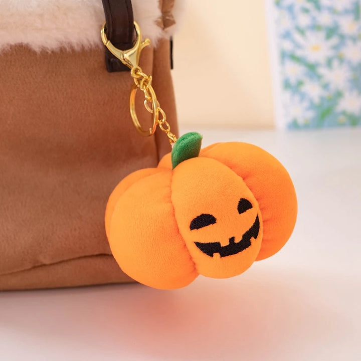 10cm Halloween Pumpkin Plush Toy Glow-in-the-dark Pumpkin Plushie Pendant Christmas Gift Home Decor