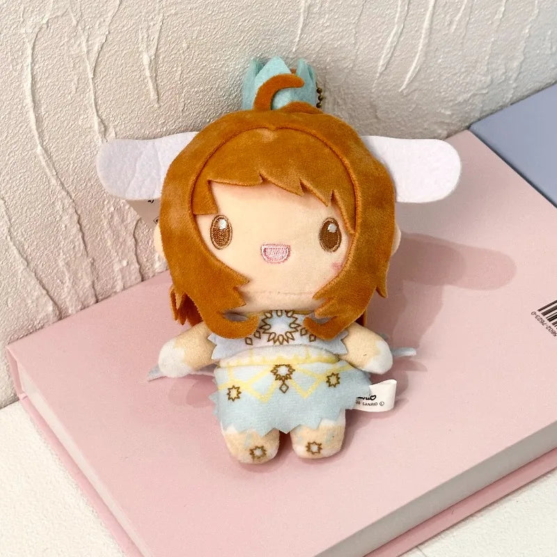 anime Cardcaptor Sakura Plush doll keychani Sakuras Bow kitty Series Backpack Pendant Toy Doll cute Bag Accessories Girl Gift