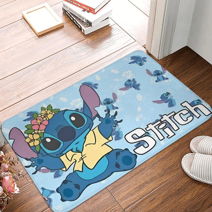 Cartoon Stitch 626 Bathroom Rugs Mat Extra Soft and Absorbent  Bath Rugs Mats Carpet Non-Slip for Entrance Door Doormat