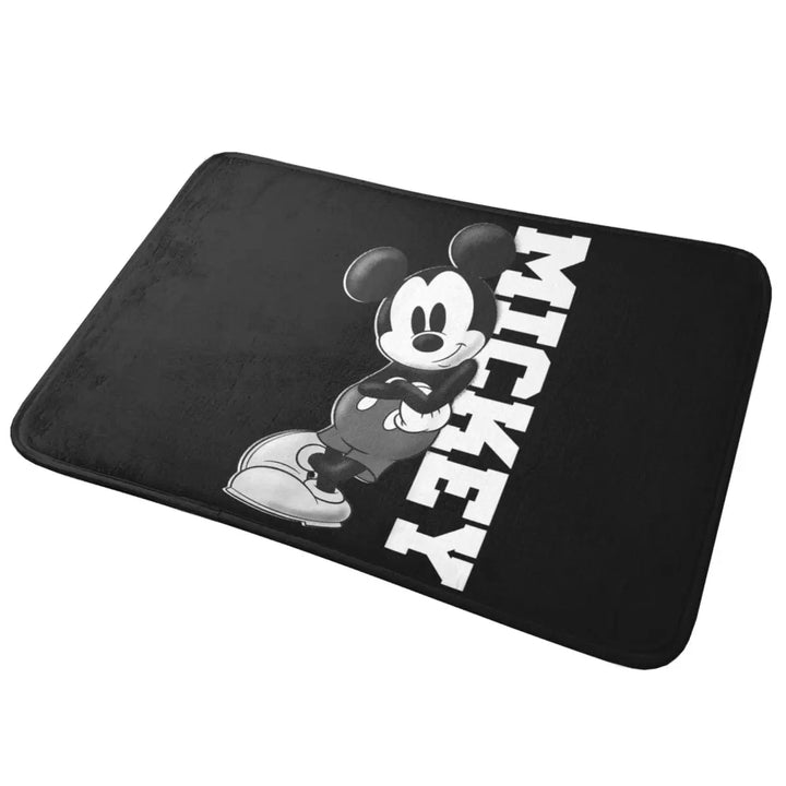 Modern Mickey Cartoon Bathroom Rugs Mat Quick Dry Bath Rugs Mats Carpet Non-Slip for Shower Tub