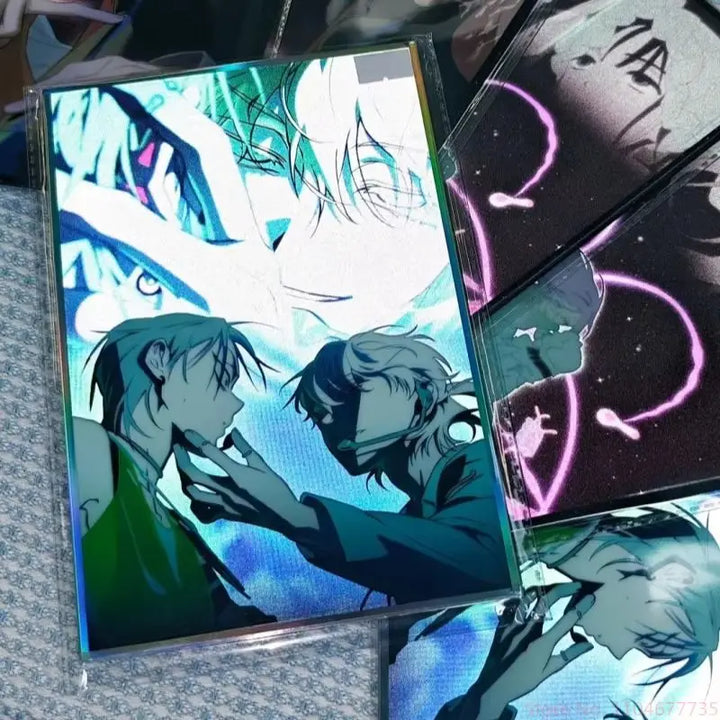 Official Anime Alien Stage Till Ivan Luka Sua Mizi Hyuna Cosplay Heart-Shaped Laser Badge Cartoon Card Emblem Cards Gift Toys