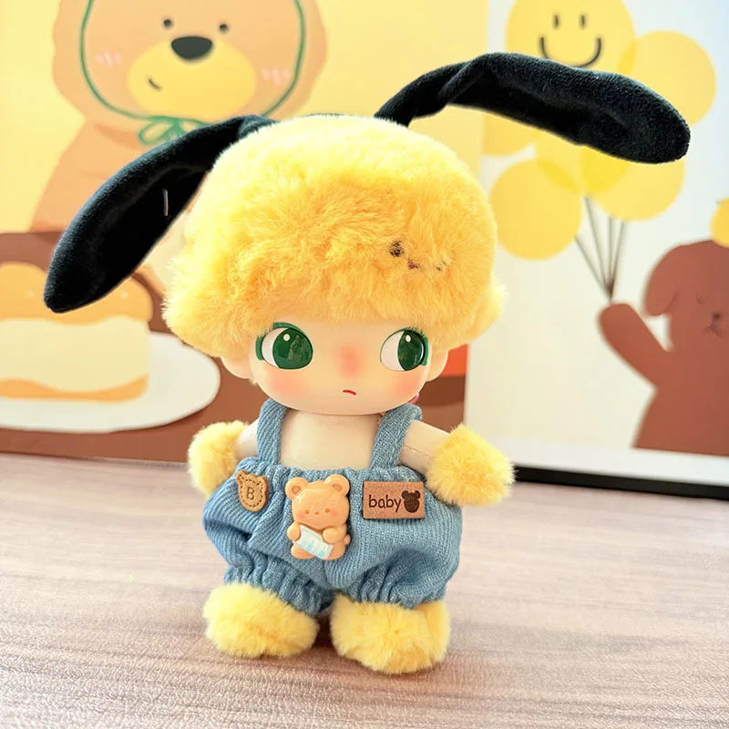 DIMOO WORLD Doll Box Pendulum Accessories Doll Clothes 9 Styles Bib Pants Overalls 15/17cm Labubu Doll Clothes