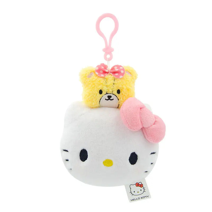 Kawaii Sanrio Marumofubiyori Piano Cartoon Plush Toys Backpack Pendant Couple Keychain Decoration Boy and Girl Birthday Gifts