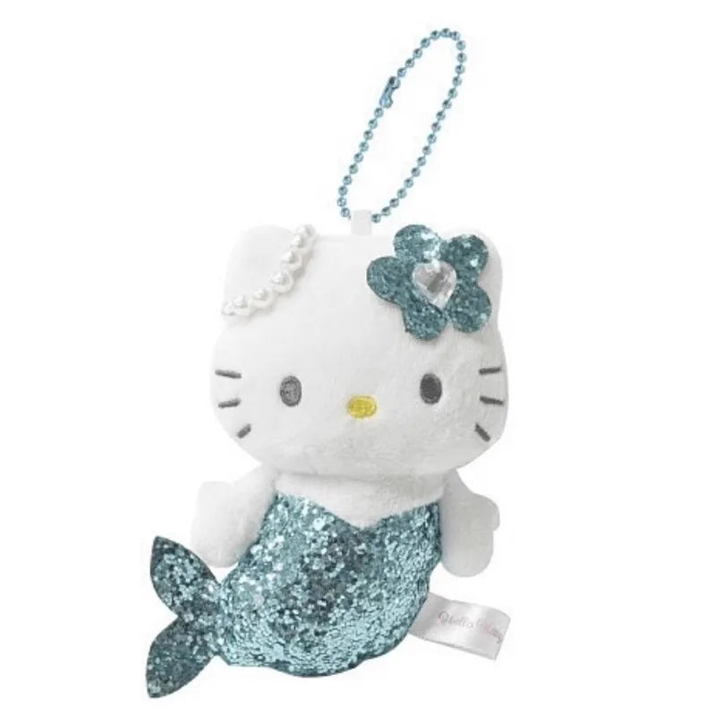 10cm Sanrio Hello Kitty NIC Unicorn Mermaid Long Legs Heiseic  Plush Doll Pendant Plush Kuromi My Melody Accessories For gril