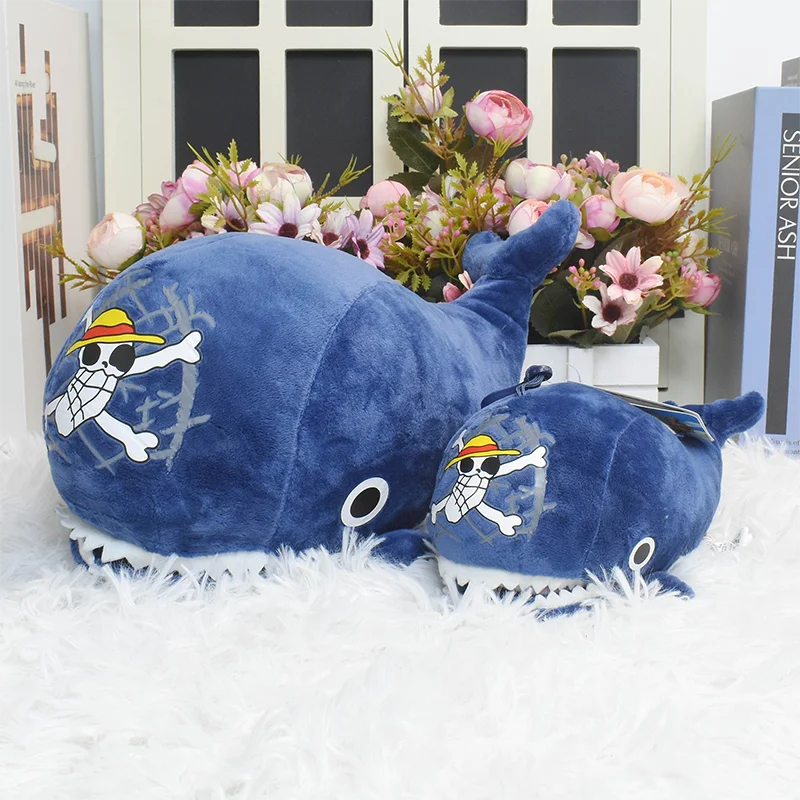 Original Anime One Piece Raab Laboon Plush Keychain Pendant Toy Whale Marine Animal Soft Stuffed Doll Accessories Birthday Gift