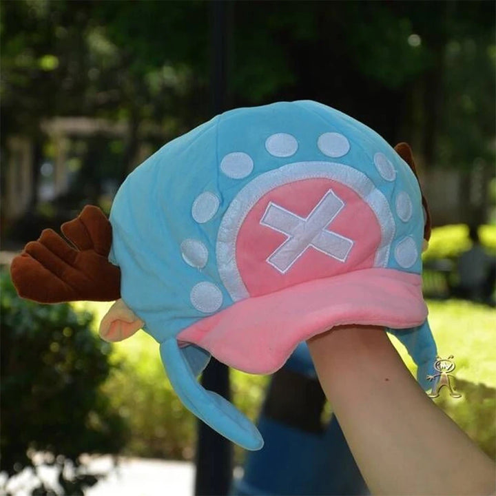 Anime One Piece Tony Tony Chopper Kawaii Hats Plush Toys Cosplay Cotton Hat Warm Winter Cap Unisex Gifts Key Chain Accessories