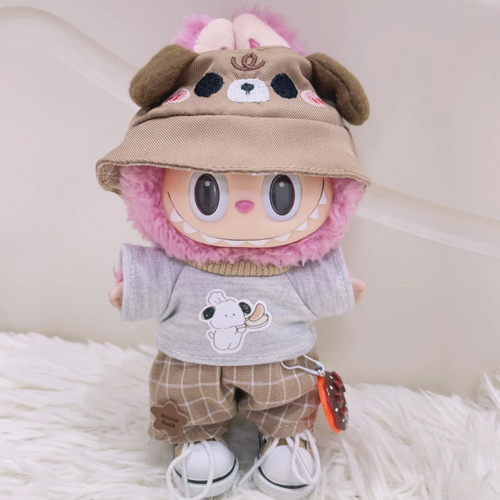 Labubu Doll Clothes Puppy Donut Set Dress Up Accessories 15/17cm Plush Doll'S Clothes Replacement