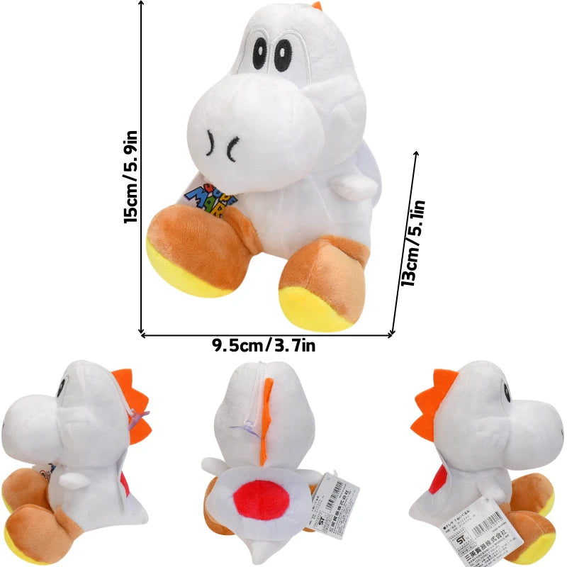 Kawaii Mario Green Blue Pink Black Yoshi Soft Plush Toys Cute Anime Eggs Stuffed Animals Peluche Dolls Festivals Birthday Gifts