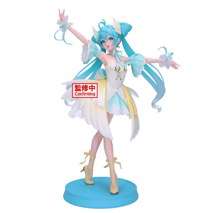 13cm Miku Anime Figure Hatsune Miku Classic Dance Swan Lake Action Figure Pvc Original Banpresto Model Collection Toy Customized