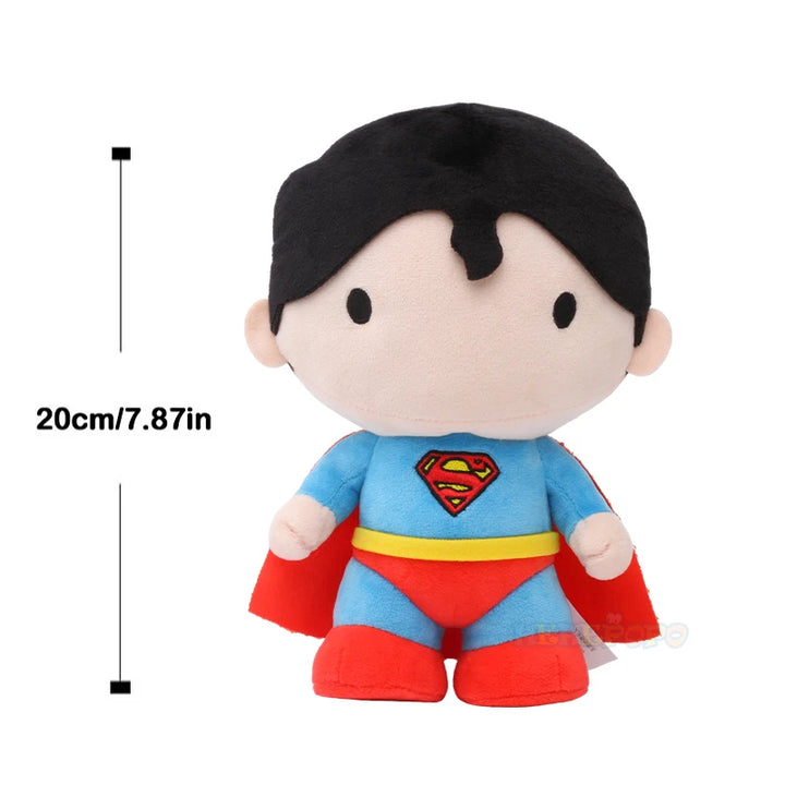 DC Comics Superman Batman 20cm Plush Toys Soft Stuffed Movie Dolls Christmas Holiday Gifts for Kids