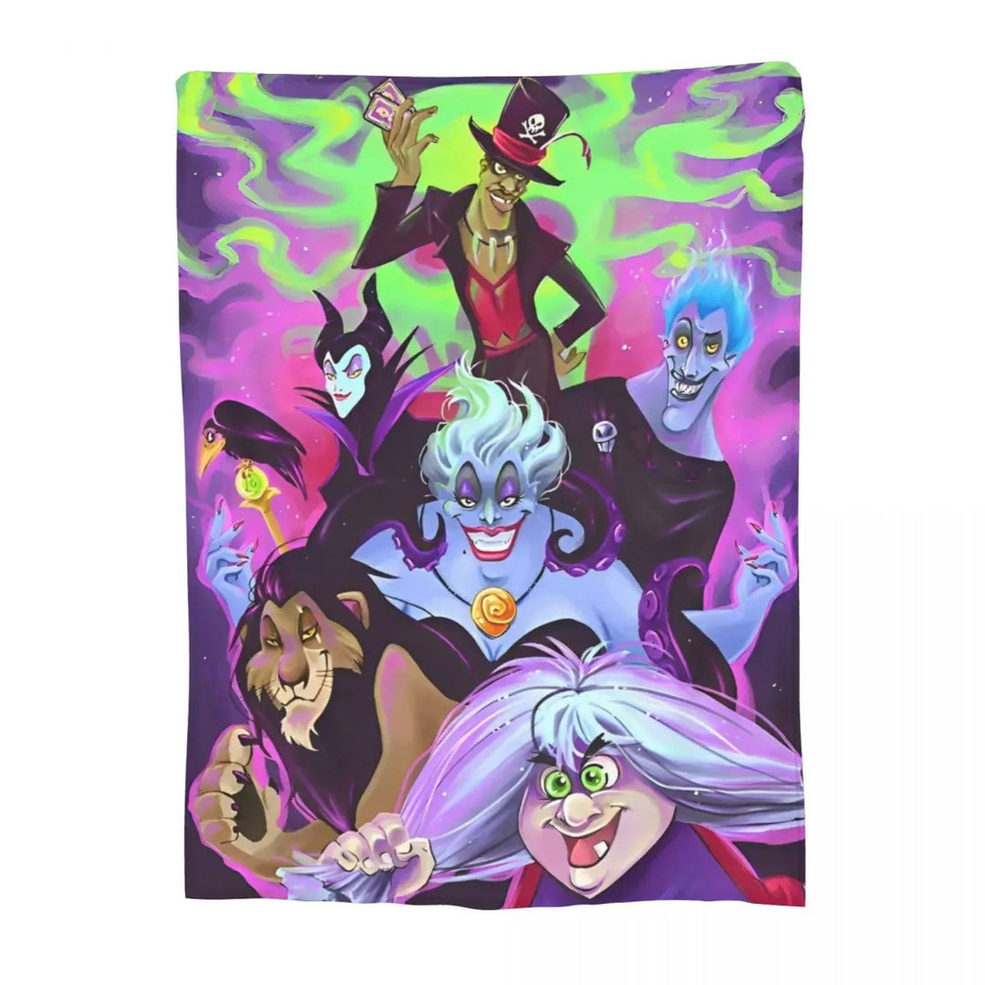 Evil Queen Blanket Coral Fleece Plush Textile Decor Villains Portable Soft Throw Blanket for Home Car Rug Piece