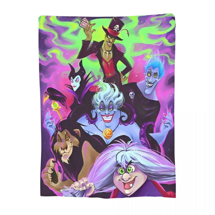 Evil Queen Blanket Coral Fleece Plush Textile Decor Villains Portable Soft Throw Blanket for Home Car Rug Piece