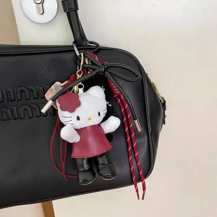 Kawaii Sanrio Hello Kitty Long Legs Plush Toys Kawaii Keychain Cartoon Backpack Pendant Decoration Girl Christmas Creative Gift