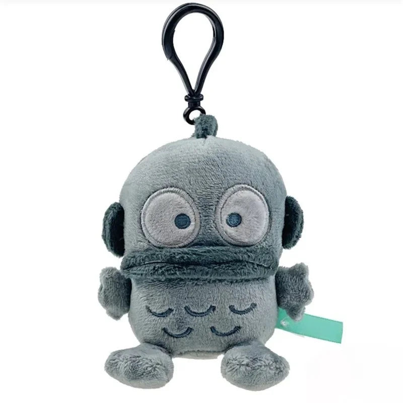 Kawaii Sanrio Hello Kitty Black Skin Series Plushine Doll Pendant Cartoon Hangyodon Stuffed Plush Toys dark skin KT Keyring gift