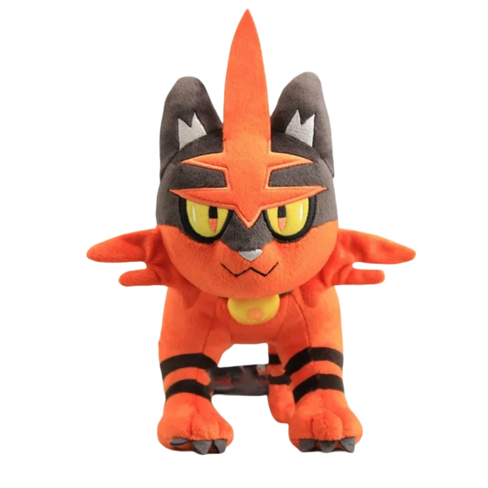 Pokemon Peluche Litten Incineroar Plush Toy Torracat Animal Doll Anime Figure Stuffed Plush Soft Christmas Kids Gift