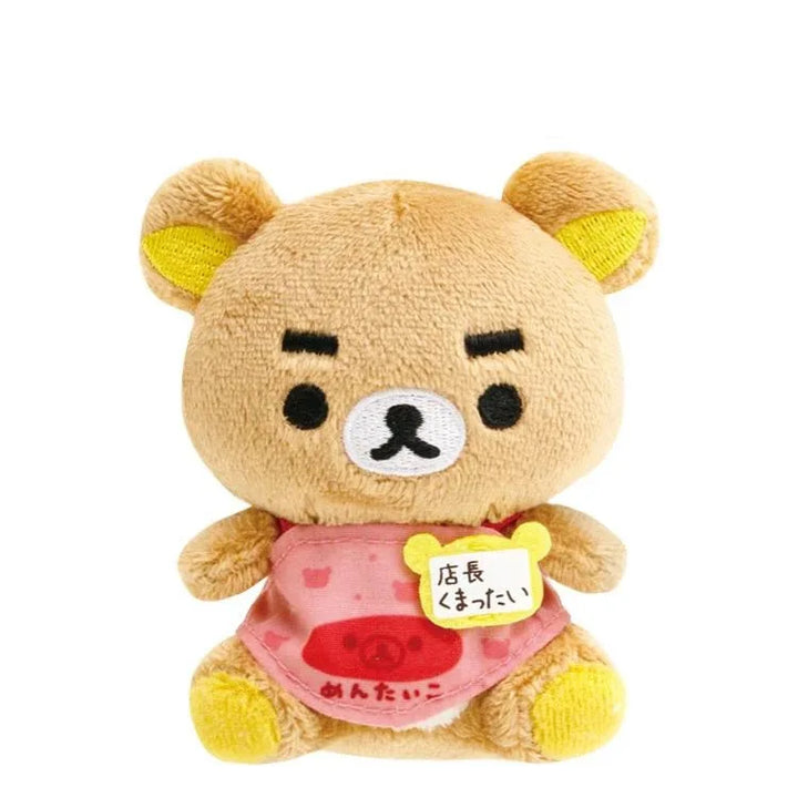 Kawaii Cartoon Rilakkuma Korilakkuma Anniversary Limited Manager Series Keychain Backpack Pendant Plush Toys Doll Accessories