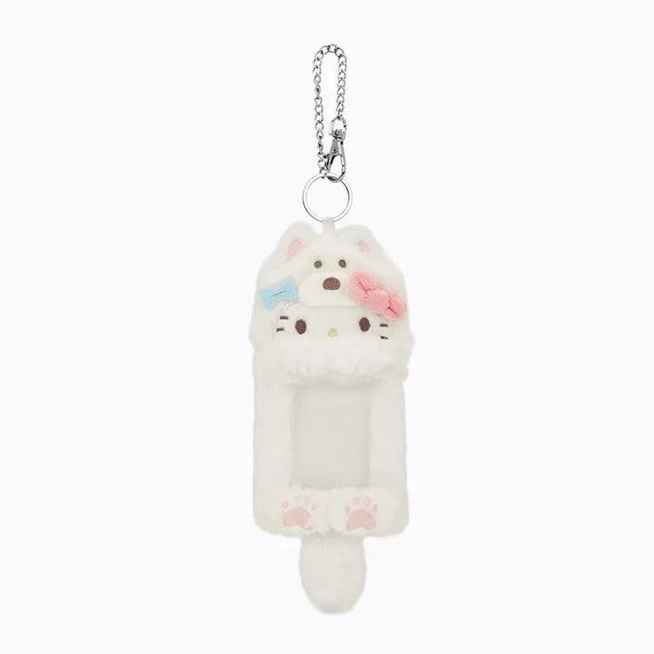Kawaii Sanrio Kuromi My Melody Cartoon Plush Card Set Cinnamoroll Id Card Set Keychain Decoration Creative Couple Pendant Gift