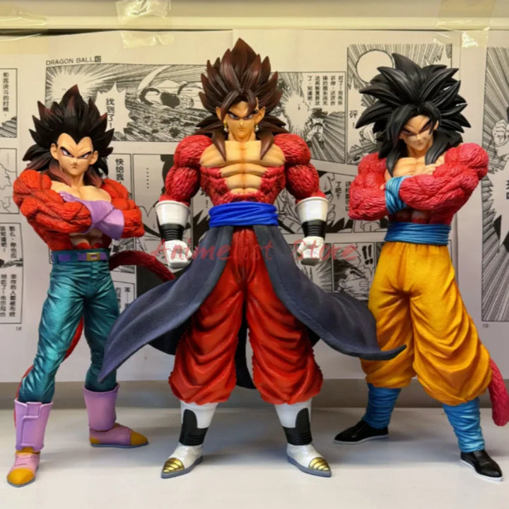 In Stock JT Dragon Ball Ssj4 Vegetto Action Figure 30cm Pvc Statue Collection Super Saiyan Goku Model Toy Gift