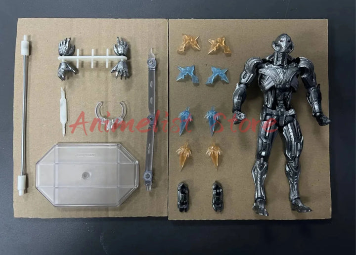 In Stock Ultron Action Figures 16cm Ko Model Ultron Kaiyodo Amazing Yamaguchi Avengers Anime Collection Toys Gift